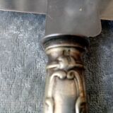 Box of 6 table knife steel blade and silver handle