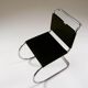 MR chair in leather by Ludwig mies Van der Rohe