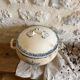 Fruit bowl in Creil and Montereau ironstone, Guirlande model.