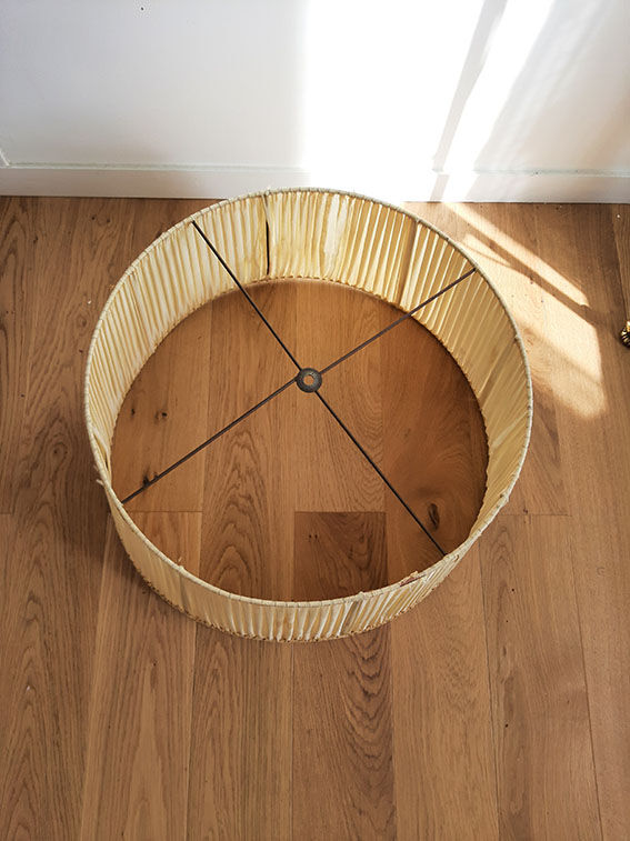 Vintage lampshade diameter 45-55cm