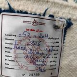 Hand-woven natural wool hallway rug