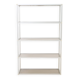 Smoked glass and metal shelf, 1970s