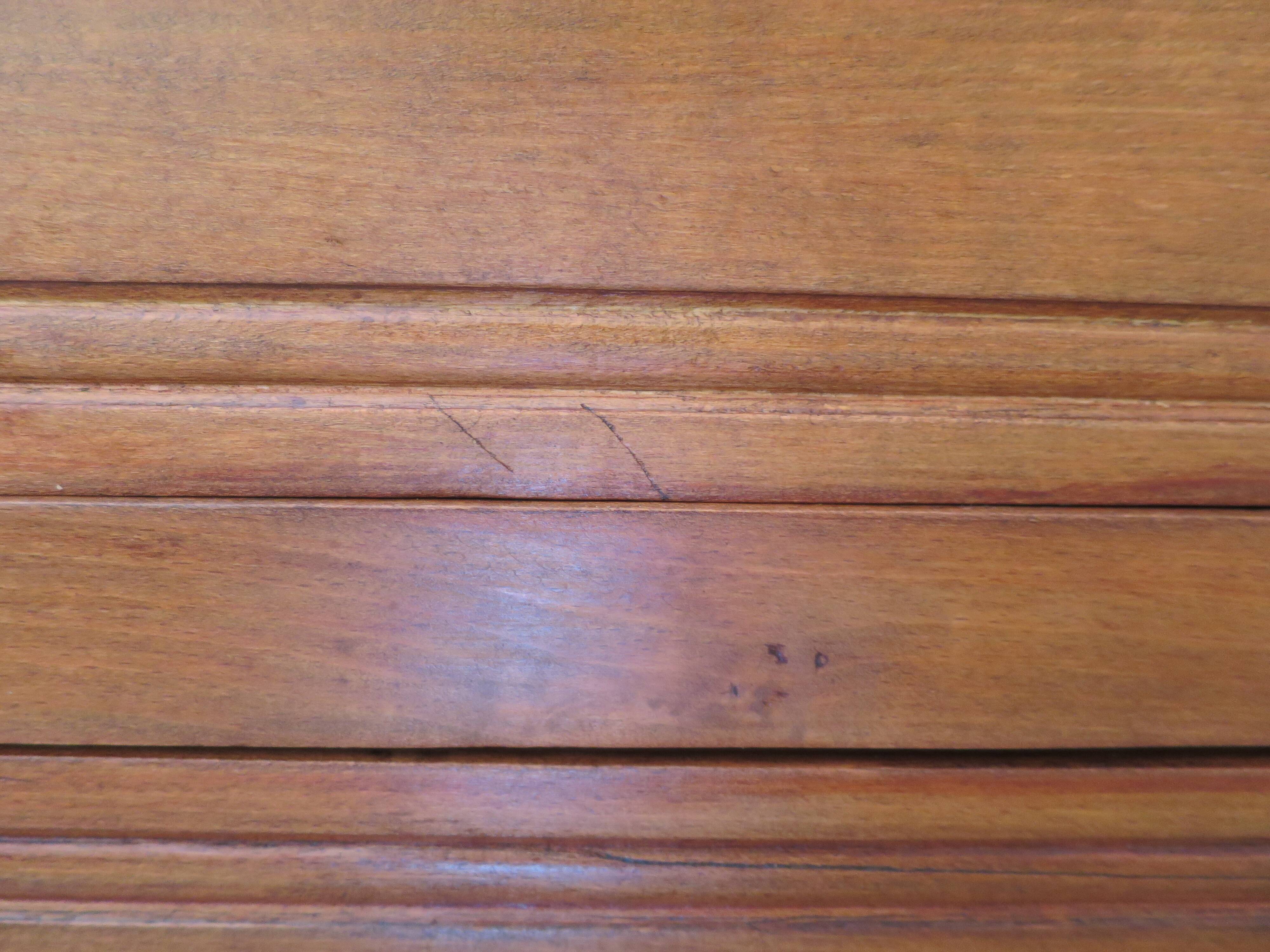 Art Deco chest of drawers in dark wood with 3 drawers, 1950s