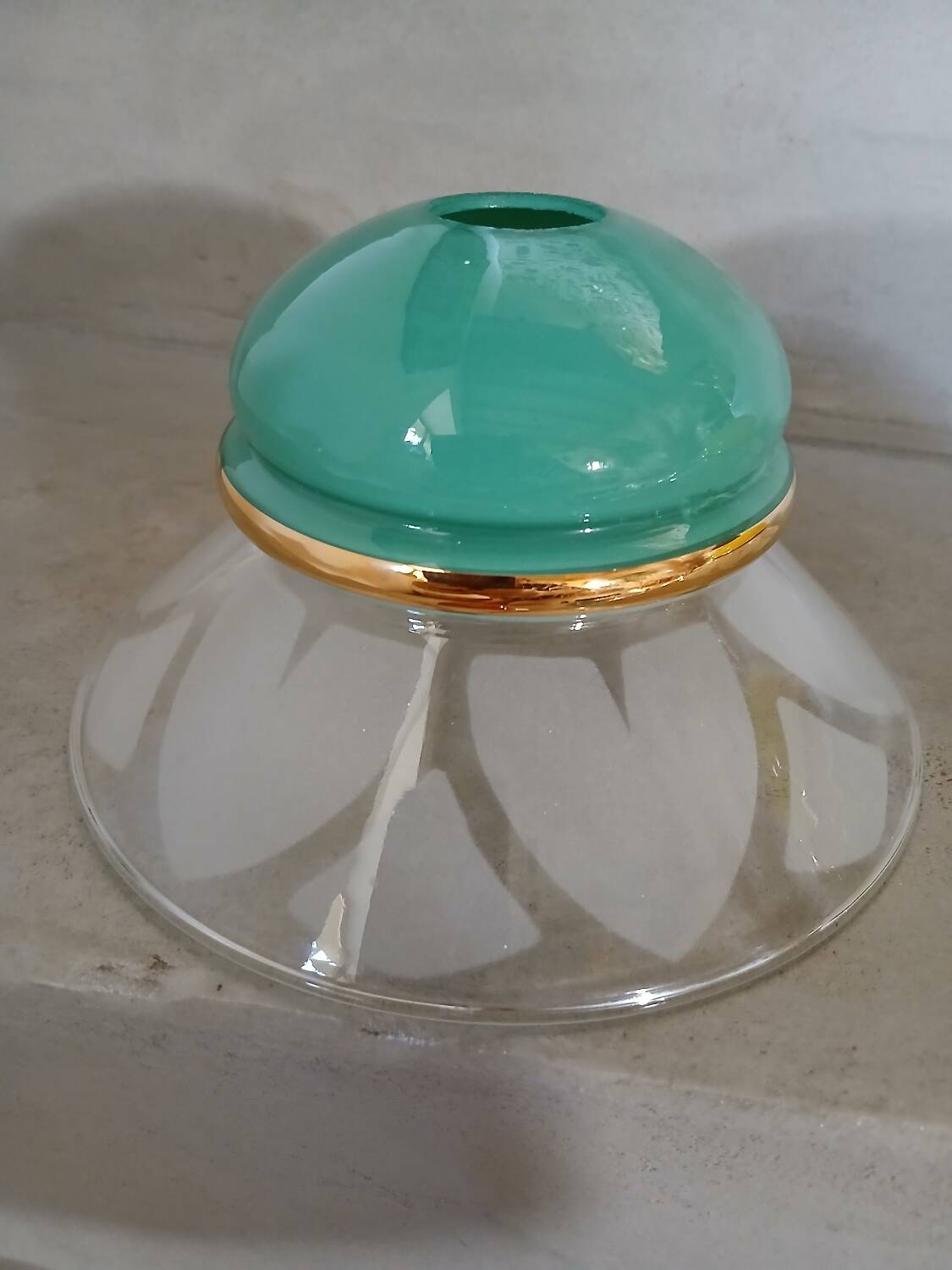 4 Art Deco glass pendant lights