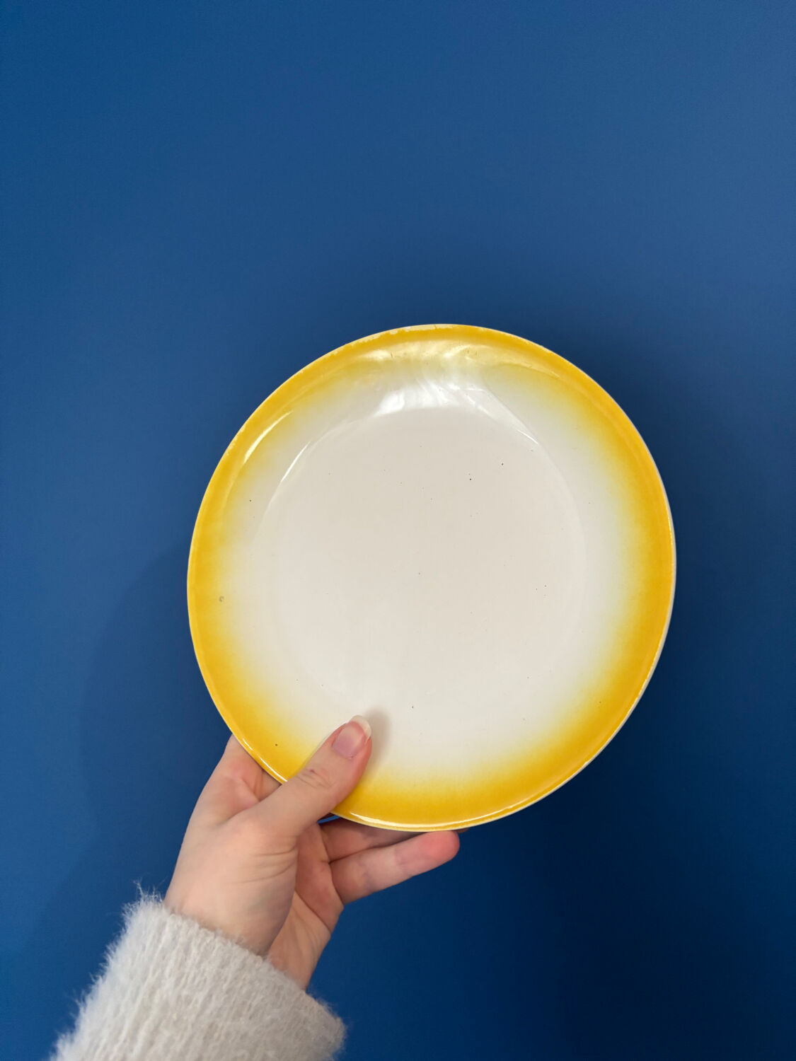 Moulin des Loups vintage dessert plates – Assorted colourful lot