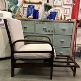 Multi-position relaxation armchair from the 1930s/40s in teak.