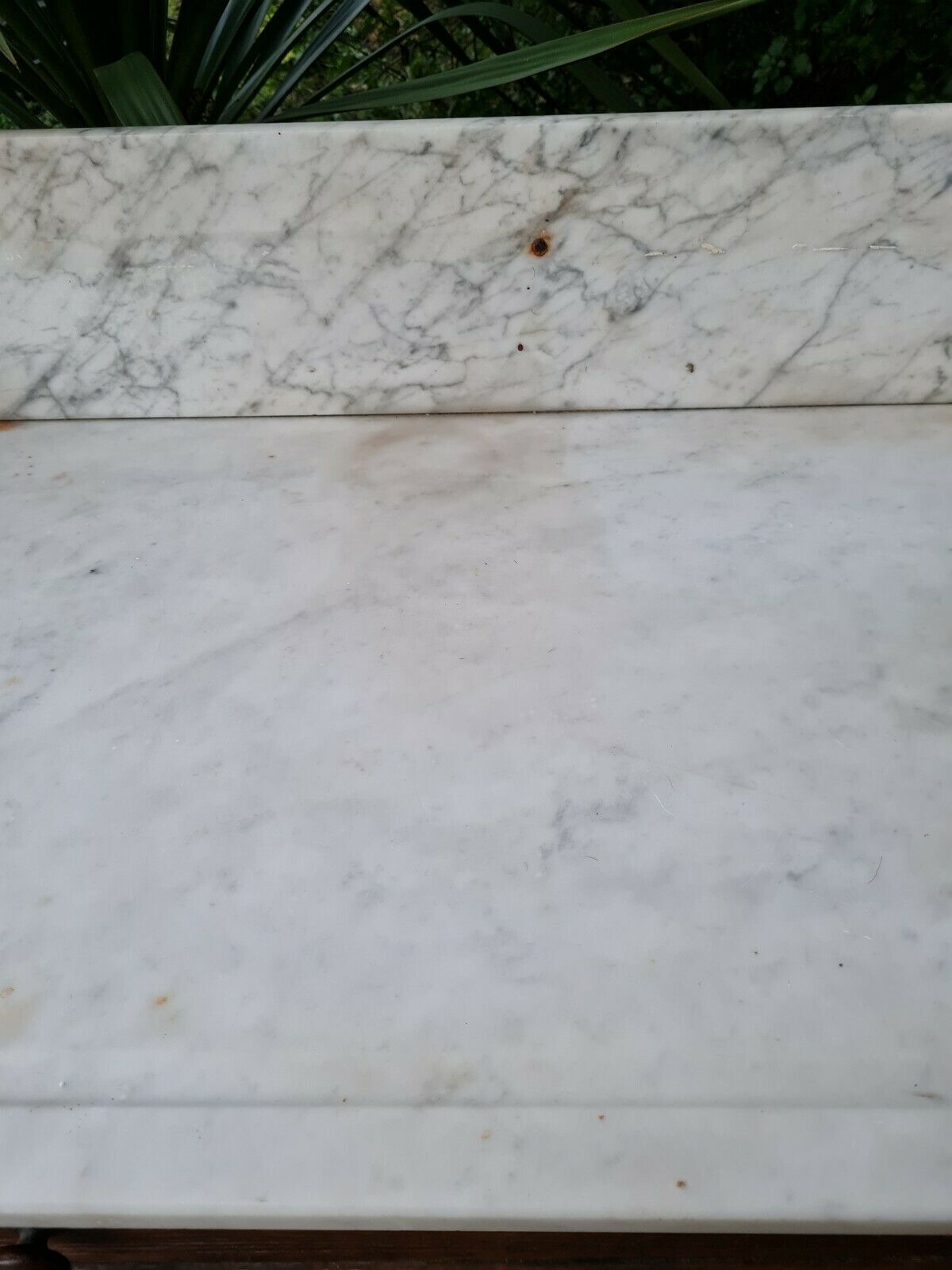 Toilet cabinet with marble plate
