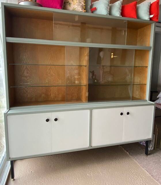 Vintage display cabinet bookcase