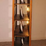 19th Century Mahogany and Burr Walnut Display Cabinet with Lighting
