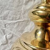 Large vintage brass lamp base - height: 75 cm