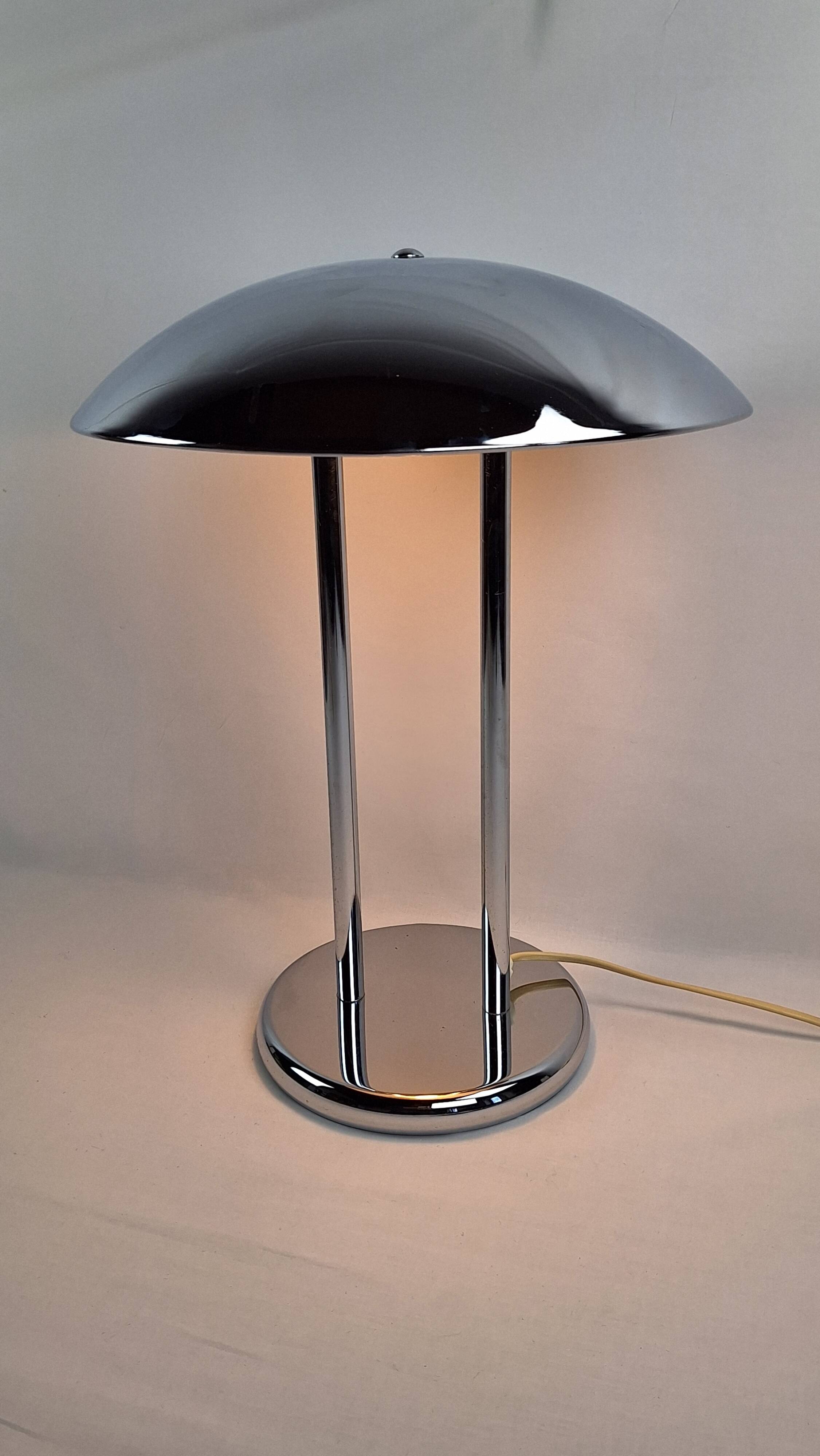 Vintage chrome lamp by Robert Sonneman, Space Age, Midcentury.