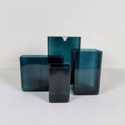 Midcentury Modern collection of ten "Ice" vases by Gullaskruf, Sweden, 1960s.