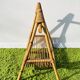 Rattan magazine rack. Vintage 50s.
