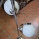 70s chrome metal floor lamp with 3 opaline ball lights