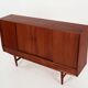Highboard tekowy, duński design, lata 70, produkcja: Dania