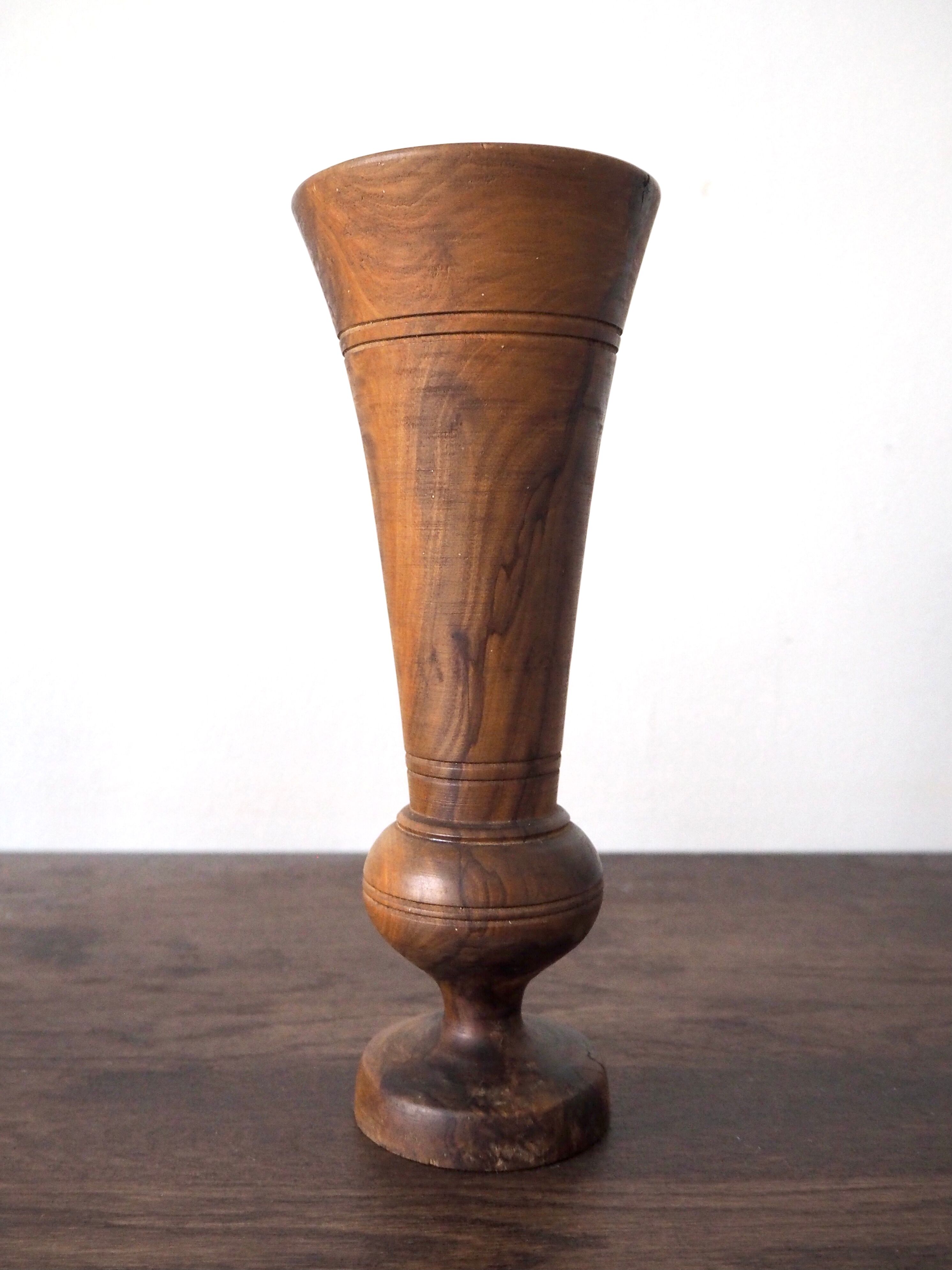 Wooden vase