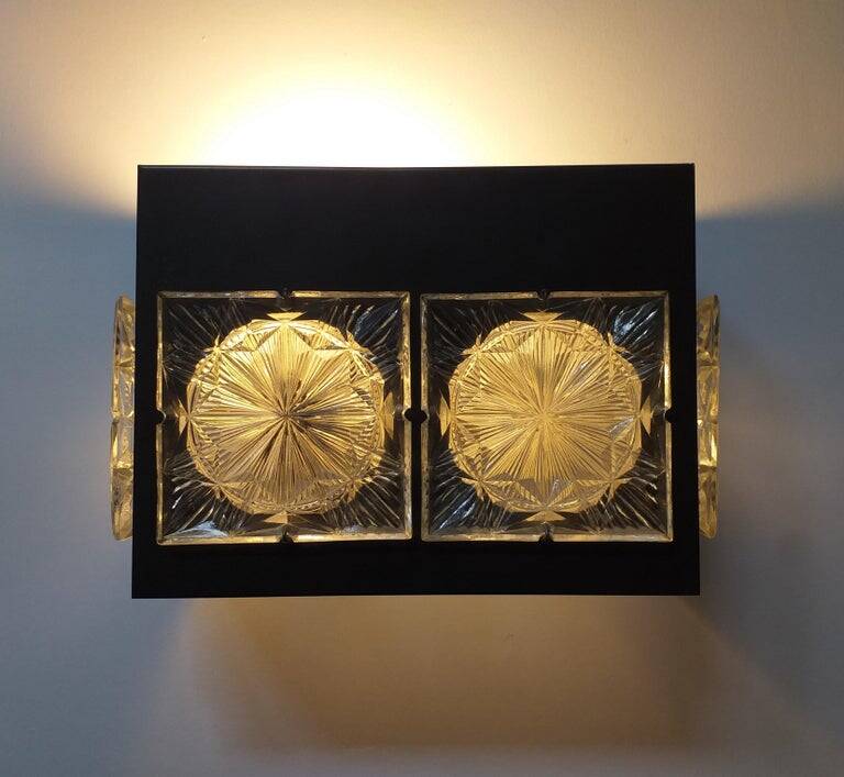 Paire de lampes murales Midcentury Napako, Josef Hurka, années 1970