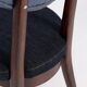 Chaise cœur en denim bleu moyen et foncé, milieu du 20ème siècle, Europe