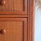 Vintage rattan chest of drawers