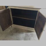 Buffet XVIII e siècle en bois peint blanc cassé