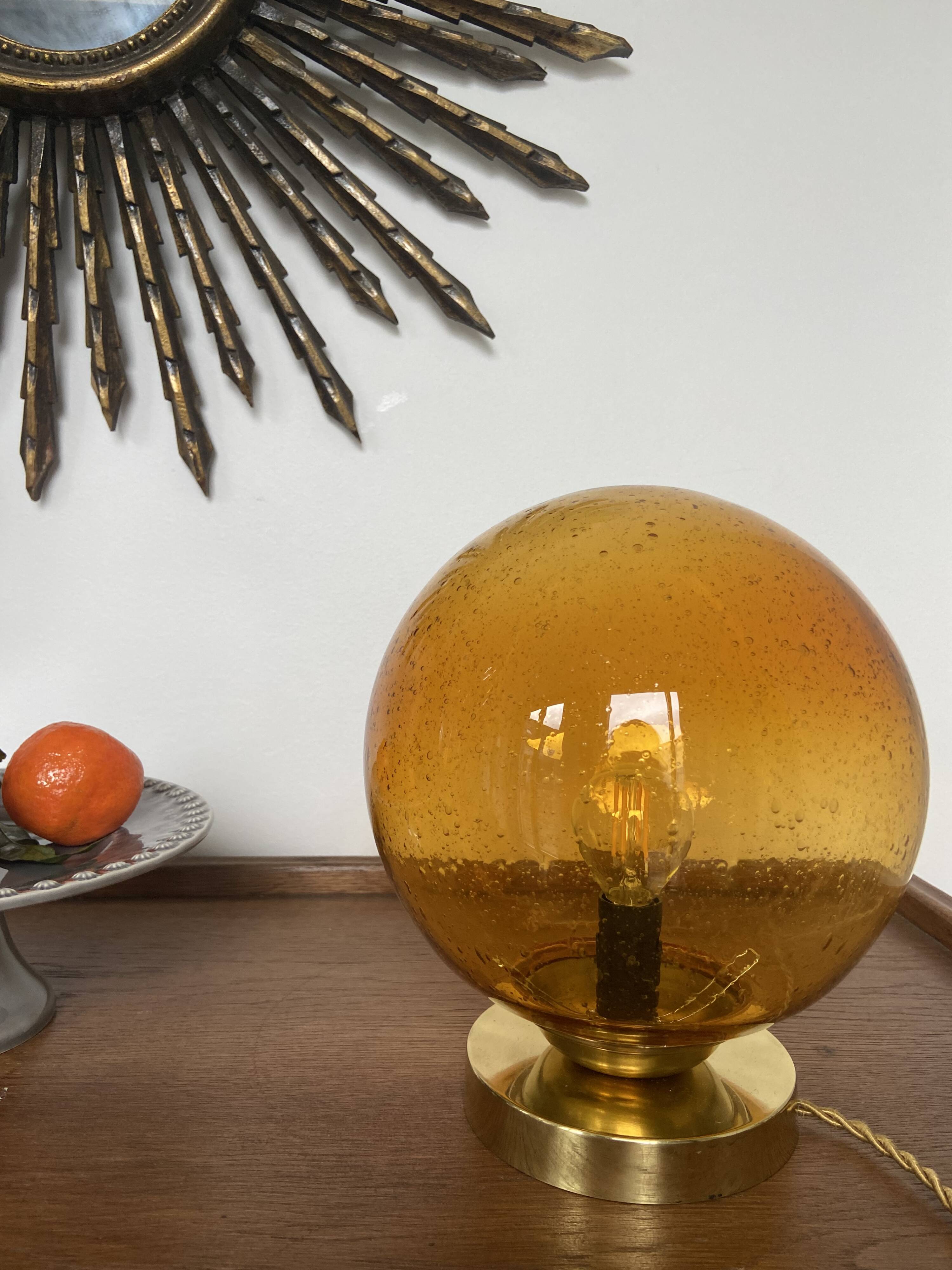 Vintage “bubbled” lamp