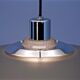 Danish hanging lamp in grey / anthracite metal, 1980s