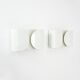 White "Foglio" wall lights by Tobia & Afra Scarpa for Flos, 1960s.