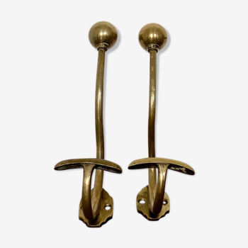 Old brass hooks