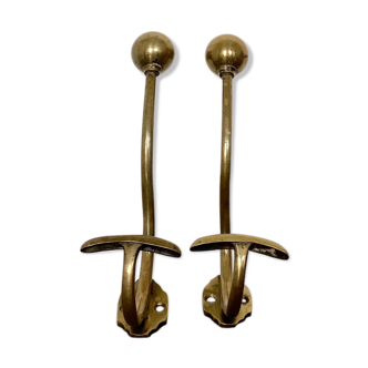 Old brass hooks