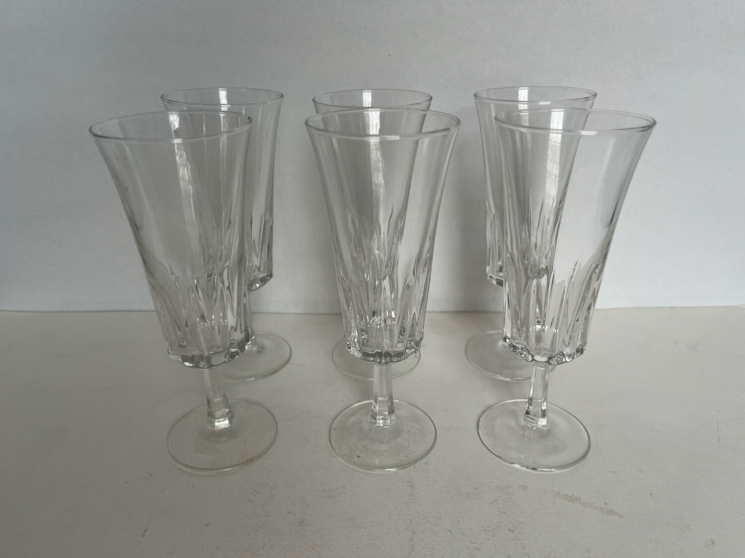 6 champagne flutes