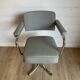 Vintage office chair – Mid-Century style Chrome and Faux leather