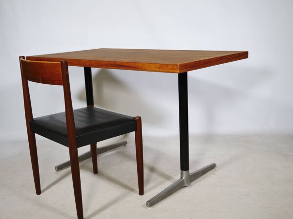 Bureau ou table à manger en teck des années 1960, style mid-century