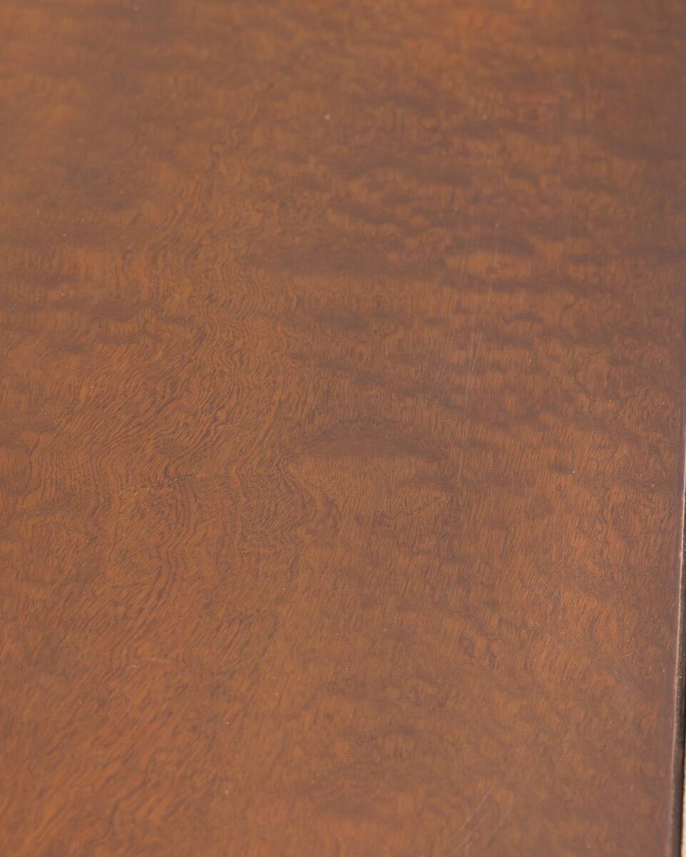 Paire de tables de chevet vintage années 50 en laiton et bois design italien