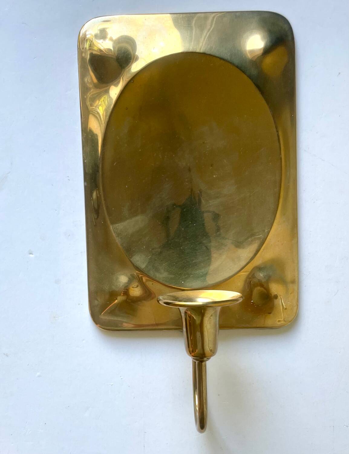 Vintage Brass Wall Candle holder  Sconce  height 28  cm
