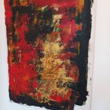 Abstract painting by decorator Erik Huet Alvarez