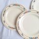 Assiettes plates Charbonnier Salins modèle Fécamp
