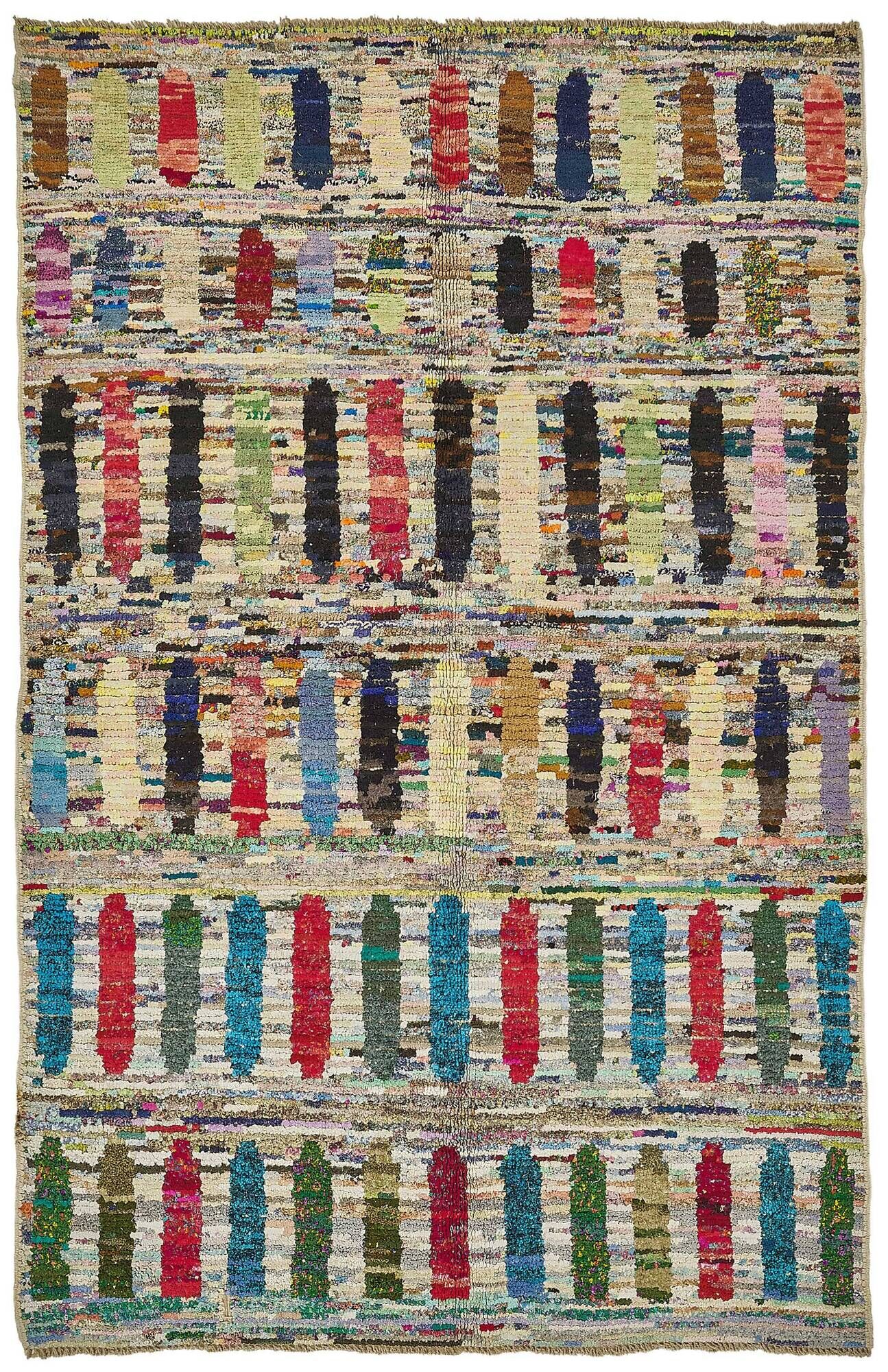 Handwoven Turkish Recycled Boho Rug 176 cm x 275 cm