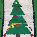 Handmade pure natural wool rug, size 100 x 200 cm