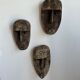 Large Timor mask in patinated wood H:50cm (2)