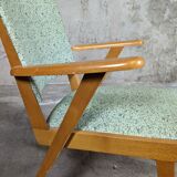Fauteuil pied compas scandinave