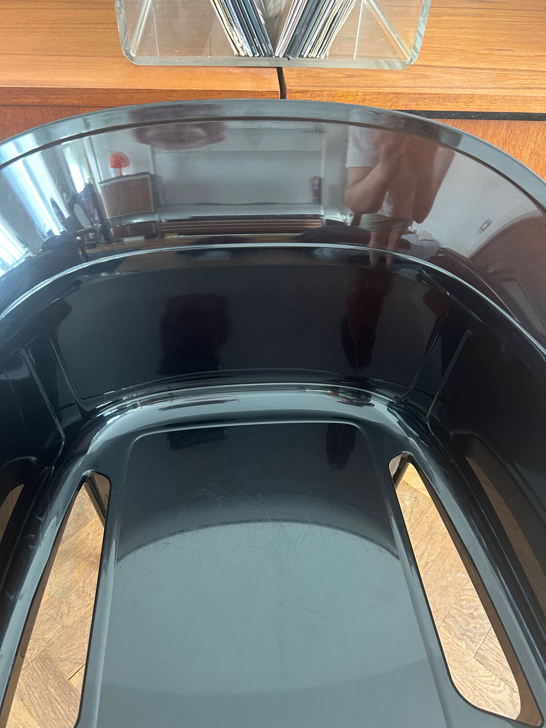 Black "Papyrus" armchair designed by Ronan and Erwan Bouroullec vintage