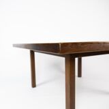Coffee table in dark oak of danish design from the 1960s.