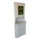 Armoire d’angle blanche Suède années 70