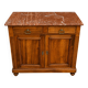 Buffet bas ancien avec plateau marbre