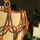 Suspension rotin vintage