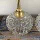 Set of wall sconces in chiseled glass
