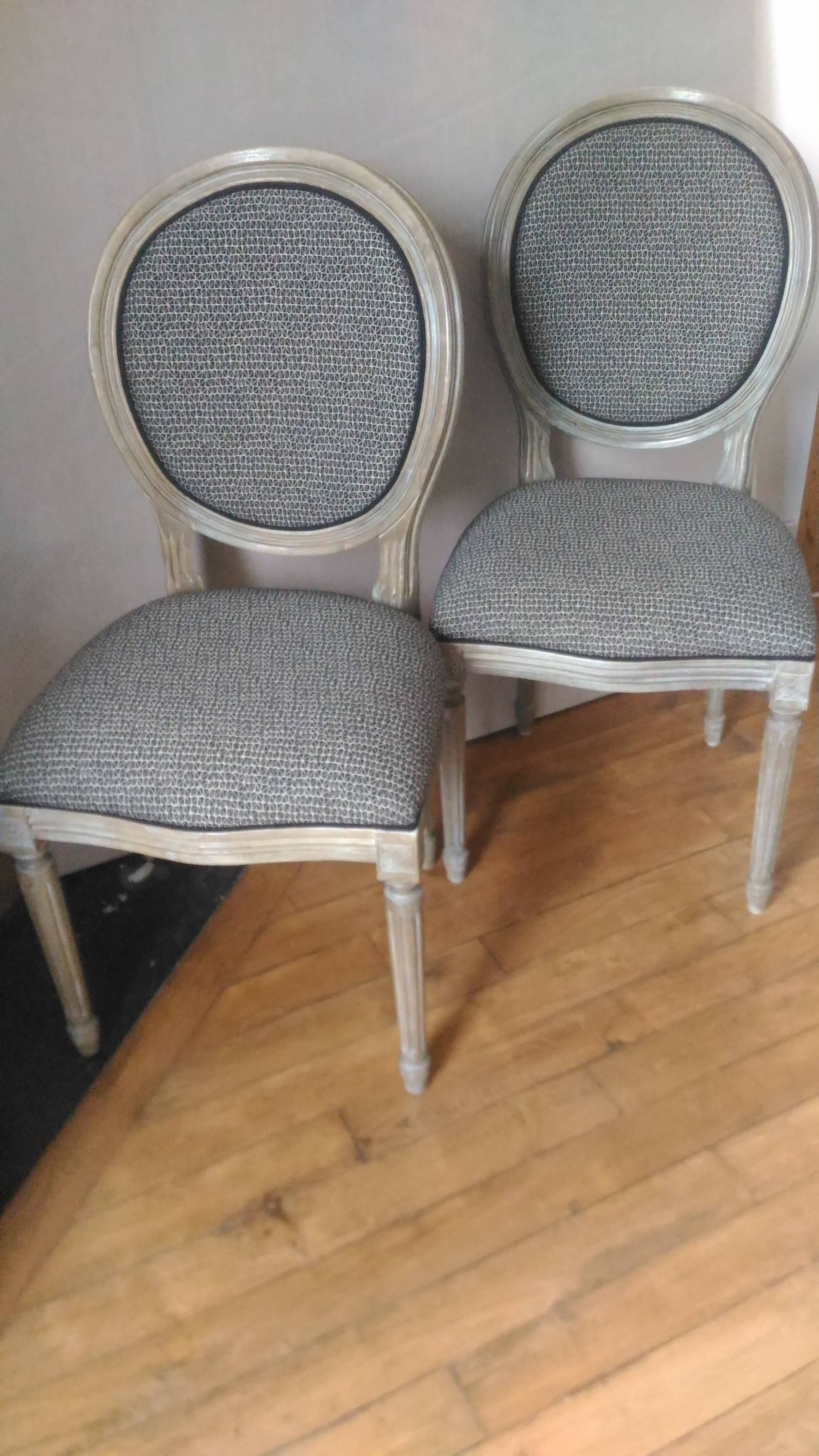 Pair of medallion chairs