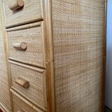 Commode en rotin