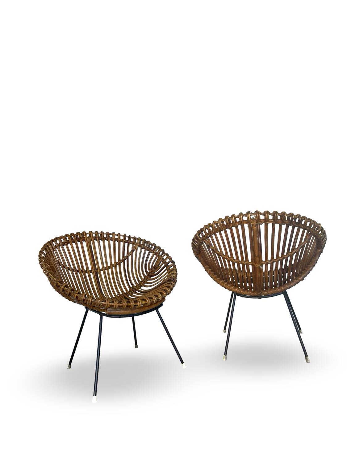 Vintage Rattan Lounge Set, 1960s
