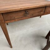 1900 solid walnut desk with two drawers